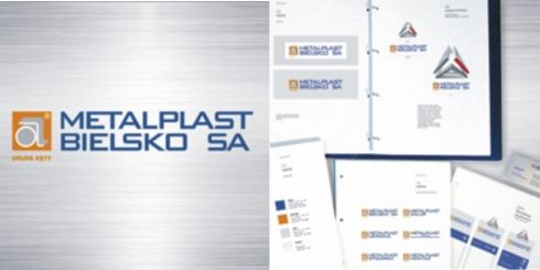 Projekt identyfikacji wizualnej firmy Metalplast Bielsko SA.