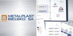 Projekt identyfikacji wizualnej firmy Metalplast Bielsko SA.